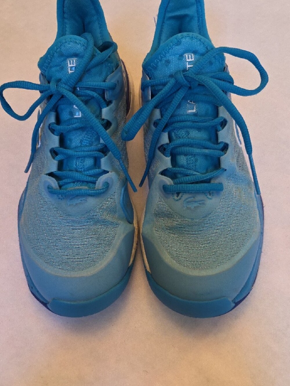 Lacoste ACLT23 - LSR FOAM Blue Athletic Lace-Up Sneakers - Picture 5 of 8